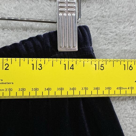 VTG Talbots Skirt Womens M Purple Black Velvet Pullon Elastic Waist Maxi Length - Picture 8 of 11